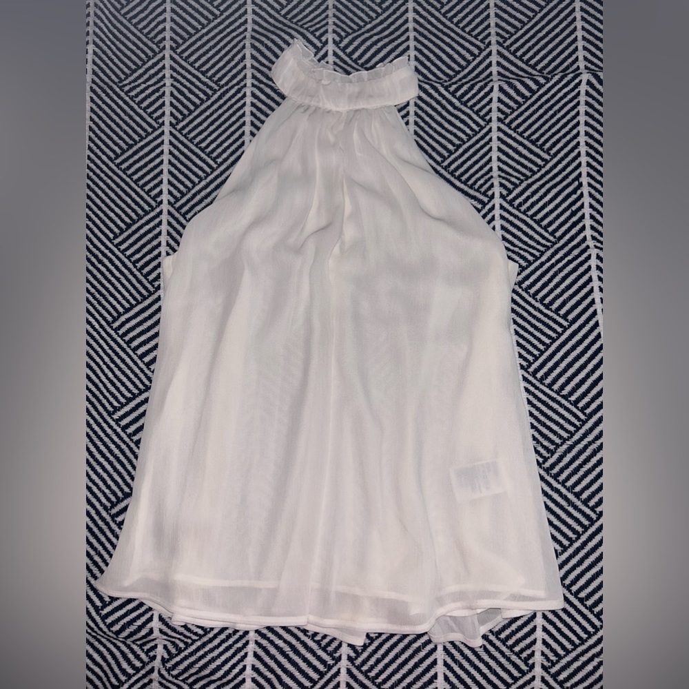 White halter blouse